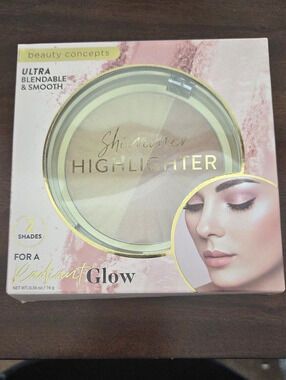 Beauty Concepts Shimmer Highlighter 2 Shades for a Radiant Glow 2 Shades Pink &